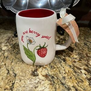 Rae Dunn You are Berry Sweet mug - Brand new 19.5 oz - red interior